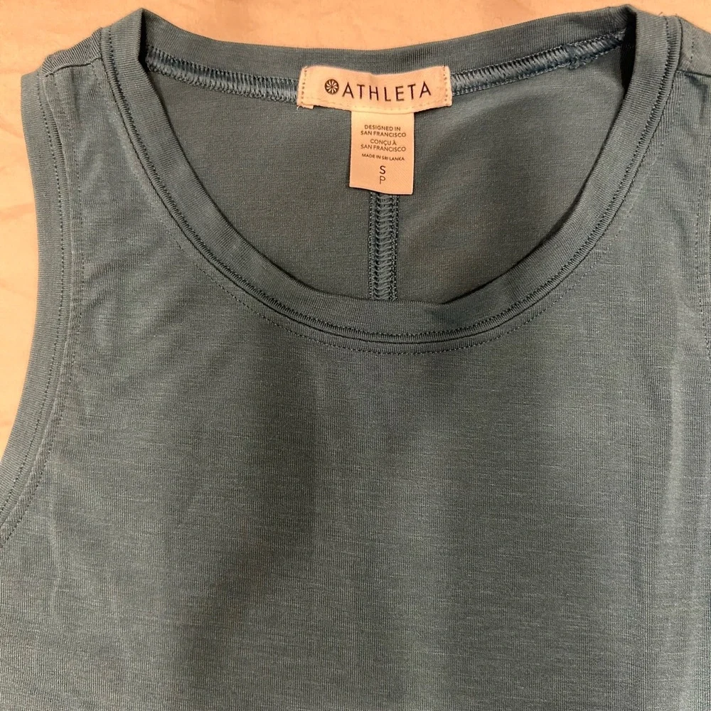 Athleta Teal Twist Tank Top - Picture 2 of 6